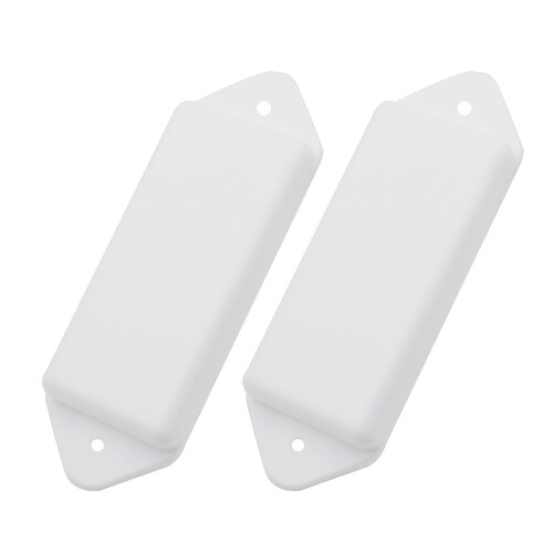 Electric Guitar Pickup Replacement Cover Plastic Texture-White