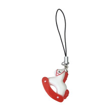 Colorful Horse Phone Lanyard Keychain Cellphone Chain-Red