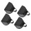Pack of 4 Compacts Light Weight Cowbell Professional-Black 1