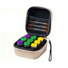 Insulated Cooling Vial Travel Case 9 Slot Holder for-champagne