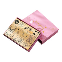 Dream and Cherries Stamps Set,Decorative Wooden Rubber-Pink