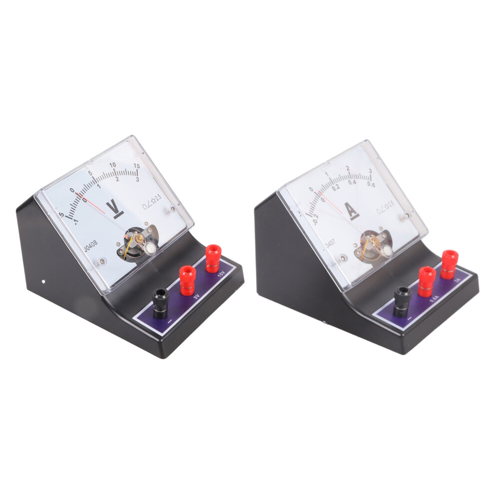 Physics Teaching Tool Plastic Insulated Voltmeter And Ammeter 7704001123371
