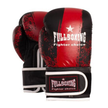 Gants de boxe - FULLBOXING - Fullboxing Huracan - Rouge - 6 oz - Fermeture velcro maintien poignet