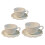 Ensemble de tasses à café miniatures et soucoupes, 3-Blanc 1