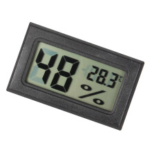LCD digitale thermograaf hygrometer ingebedde temperatuur-Zwart