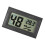 LCD digitale thermograaf hygrometer ingebedde temperatuur-Zwart 1