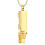 Cremation Keepsakes Necklace Train Rustless Steel-gold 1