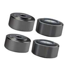 4Pcs Universal Aluminum Speaker Support Feet for- black m edium