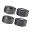4Pcs Universal Aluminum Speaker Support Feet for- black m edium 1