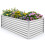 Verhoogd tuinbed van metaal, 180x95x60 cm, open bodem 2