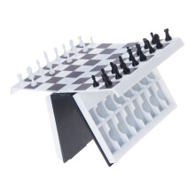 Folding Chesses Set With Book Like Board Compacts Indoor Outdoor