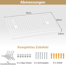 Metalen schoenenrekset voor wandmontage, 2-delig, aanpasbaar