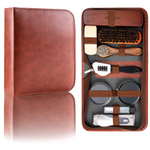 Shoe Care Kit Natural Horsehair Brush And-Newly upgraded luxur