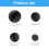 Couvercles universels de remplacement-Surface concave brillante 4