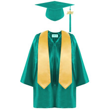 Commencement Gown for Kids Lightweight-grass green 21 yards