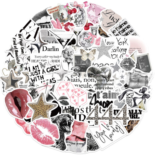 50 stuks waterdichte esthetische sticker scrapbooking