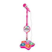 Microphone pour enfants à lumière LED pour spectacles sur-Rose