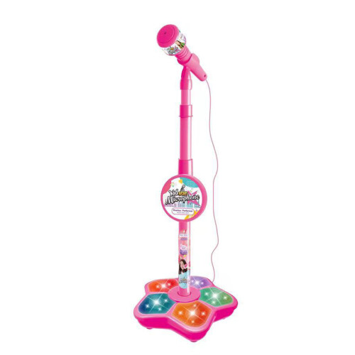 Microphone pour enfants à lumière LED pour spectacles sur-Rose