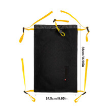 Backpack Modular Expansion Pouches For Hiking Bags-Black Color