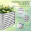 Verhoogd tuinbed van metaal, 180x95x60 cm, open bodem 5