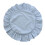 Round Ruffled Placemat in Multiple Color and Sizes- Sky Blue 1
