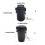 Windproof Portable Ashtray Metal Ashes Holder with-Blue cans 4
