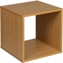 Small End Table Square Lounge Home Coffee Magazines Books Cube Wood Side