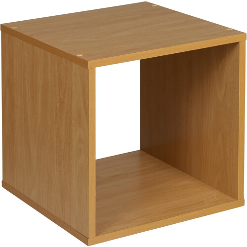 Small End Table Square Lounge Home Coffee Magazines Books Cube Wood Side