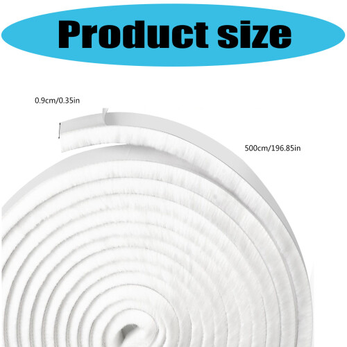 Adhesive Draft Blocker Dust Sealing Strips for Doors and-Black 2