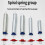 5Pcs Portable Metal Helical Springs Assorted Size for 7