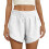 Women's High Elasticity Comfortable Running Shorts-White XL 1