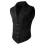 Herren Gothic Steampunk Viktorianische Anzugweste-M Schwarz 1