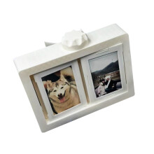 360 Grad drehbares Foto-Display-Album, 5,1 x 7,6 cm,-Weiß