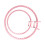 2Pieces Acrylic Spring Hoops For Embroidery Surfaces And-Pink 1