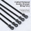 Automatic Locking Polyamide Bands For Grouping Cables-Black 1 3