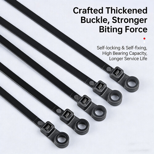 Automatic Locking Polyamide Bands For Grouping Cables-Black 1 2
