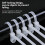 100X Reusable Binding Straps produced To Secure Lines-White 2 6