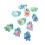 10 Pack Plastic Charm Handmade Keychain Pendant Turtles Shape-C 1