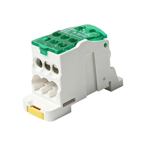 Electrical Wire Connector 125A Din Rail Terminals Block-Green