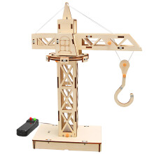 Wooden Remote Control Tower Type Lift Model Set Educational