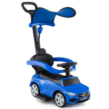 Coche infantil 3 en 1 con manillar de empuje - Azul