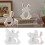 Easters Bunnies Resin Mold Easters Silicone Mould Rabbit-57 3