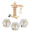 Wooden Remote Control Tower Type Lift Model Set Educational 5
