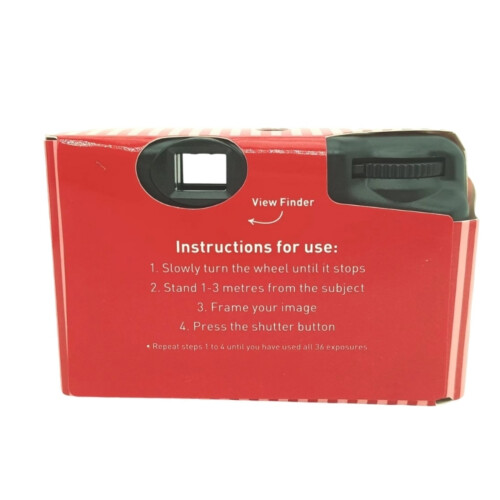 135 Format Disposable Camera Preloaded Black and-8 pictures 1