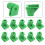 10Pcs Front Bumper Fasteners Bumper Trim Plastic Retaining Nut 5
