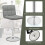 Verstellbare, um 360 drehbare Barhocker, 2er-Set, graues Leder 3