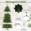 Árbol de Navidad artificial de 210 cm con 470 LED, color verde 5