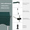 Toldo retráctil para balcón, 400 cm, resistente a los rayos UV, verde 3