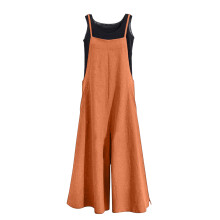 Stylischer Strampler aus Baumwolle mit weitem Bein,-Orange M