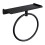 Practical Towel Circlet With Rotate Arm And Shelf-round black 1